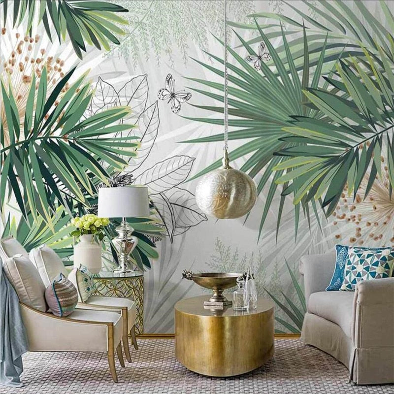 Papier peint tropical design