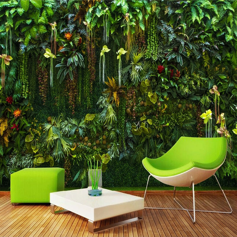 Papier peint forêt tropicale luxuriante