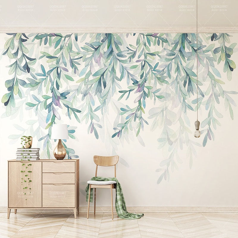 Papier peint tropical pastel