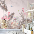 Papier peint chambre enfant flamants roses