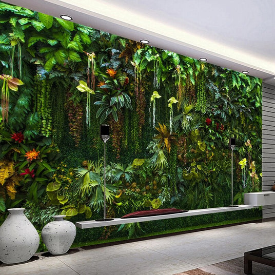 Papier peint forêt tropicale luxuriante