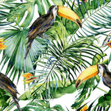 Papier peint tropical toucans