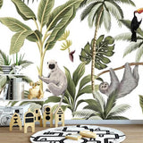 Papier peint animaux jungle enfant