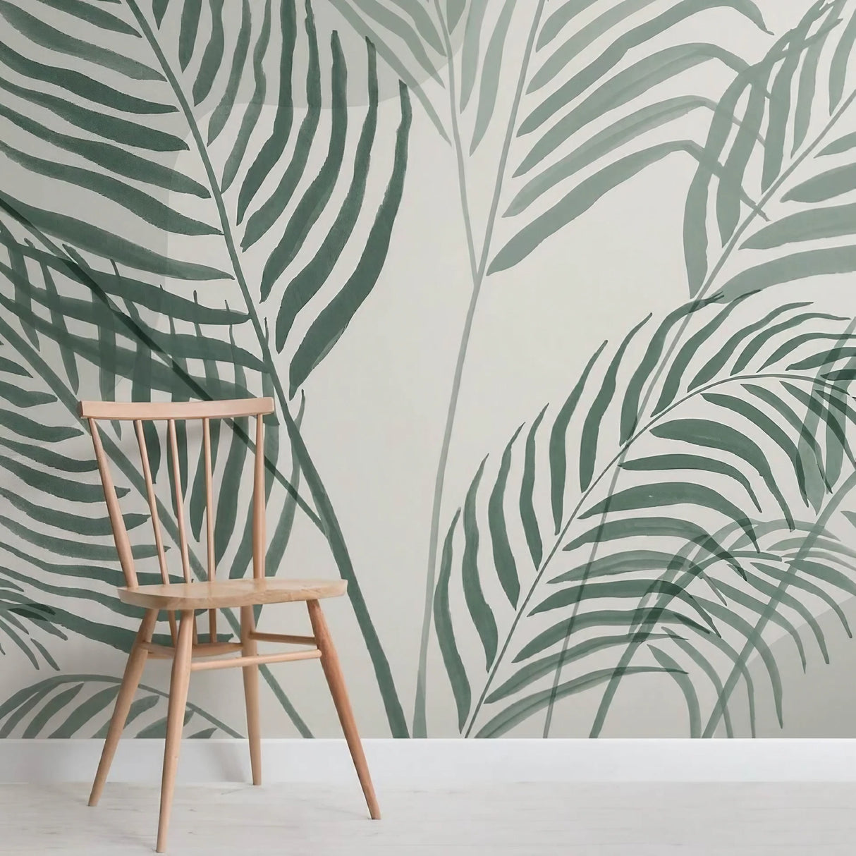 Papier peint jungle grandes feuilles