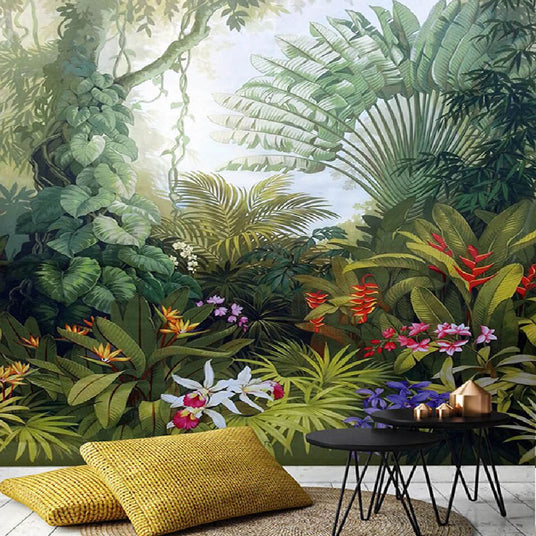 Papier peint immersive jungle tropicale