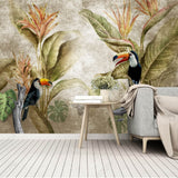 Papier peint jungle toucans