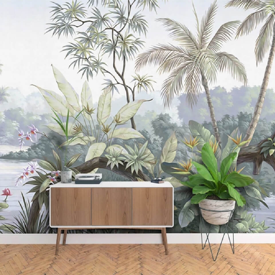 Papier peint tropical forest