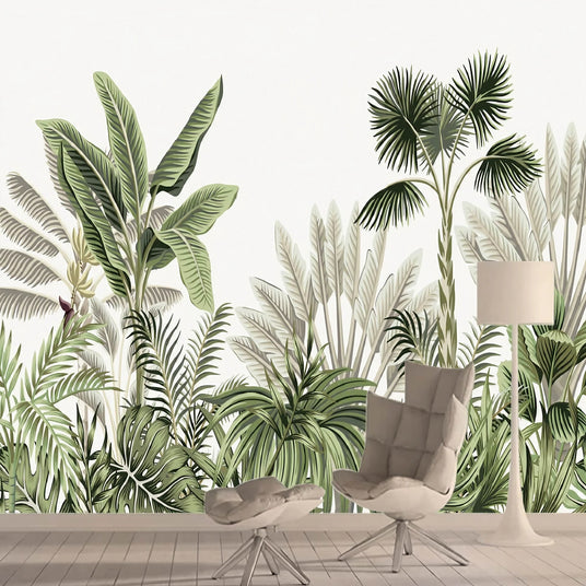 Papier peint tropical jungle