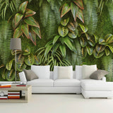 Papier peint tropical salon