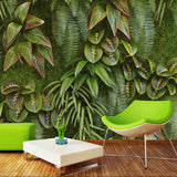 Papier peint tropical salon