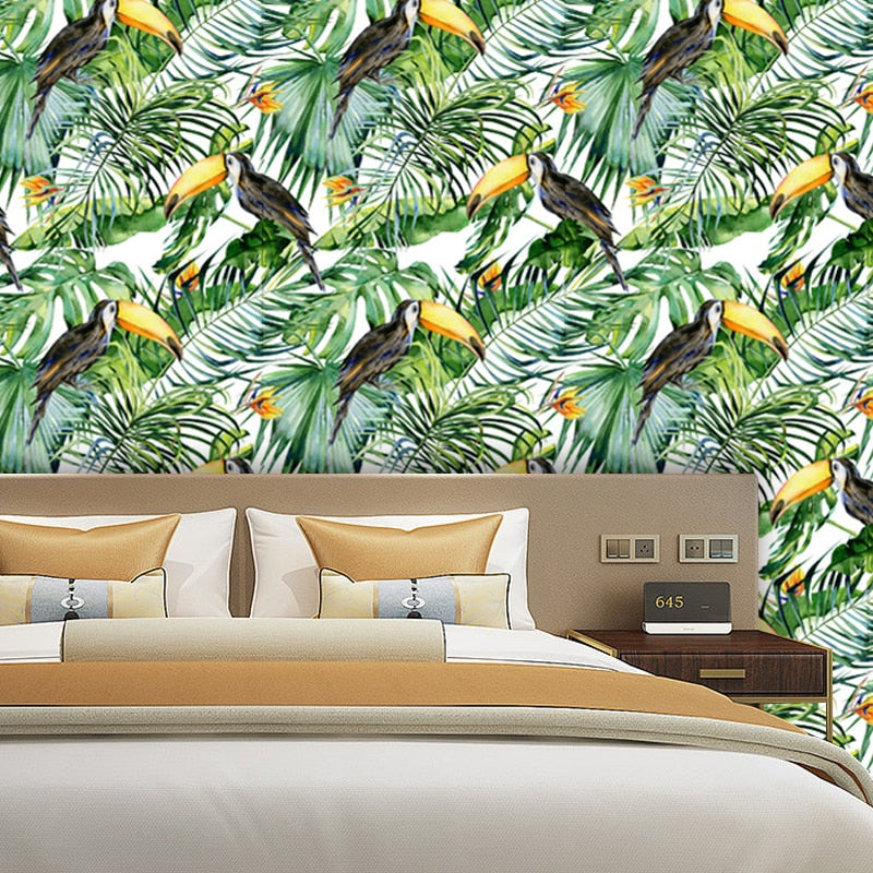 Papier Peint Tropical Toucans