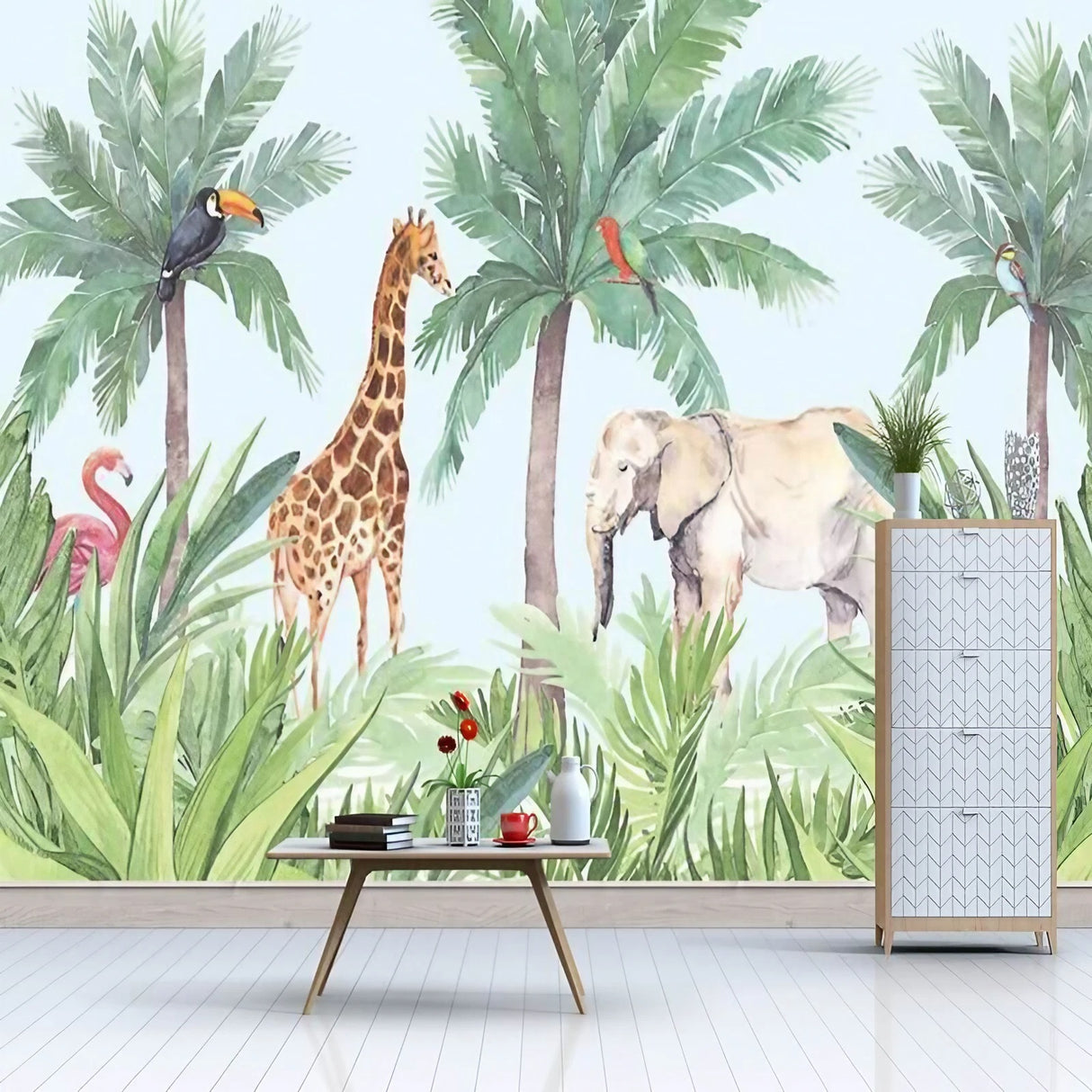 Papier peint animaux jungle