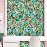 Papier peint jungle multicolore