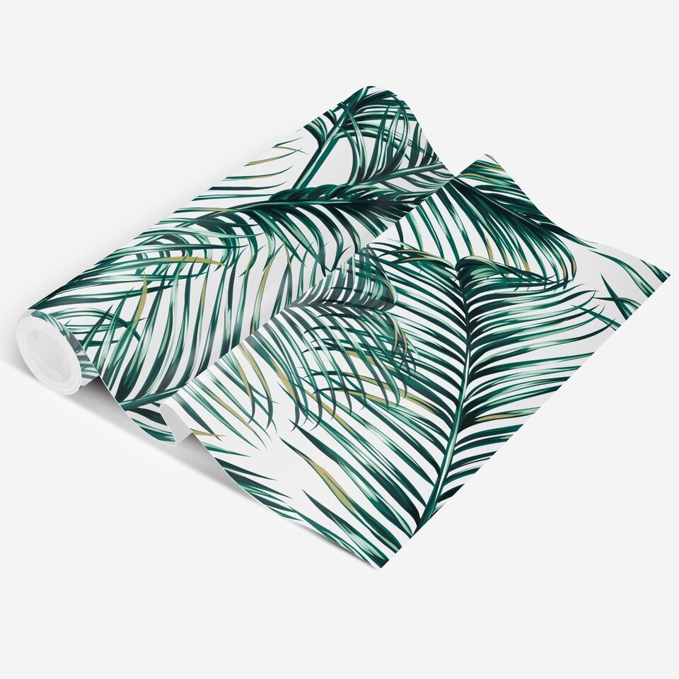 Papier peint tropical feuille