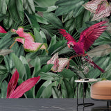 Papier peint tropical perroquet